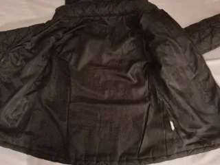 Parka guateada negra mujer