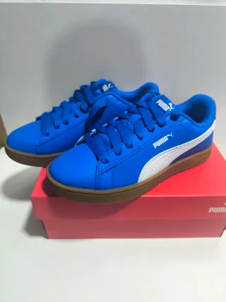 Zapatillas Puma Rickie Azul y Blanco