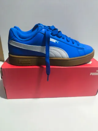 Zapatillas Puma Rickie Azul y Blanco