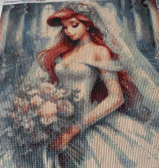 Ariel, La Sirenita Novia. Pintura de diamantes