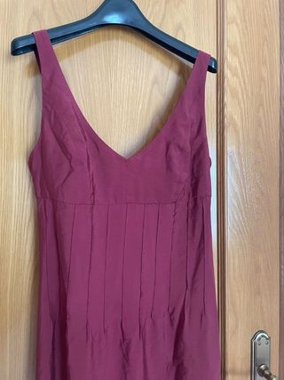 Vestido MIDI Jaretas Zara Rojo
