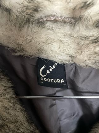 Abrigo pelo sintético vintage