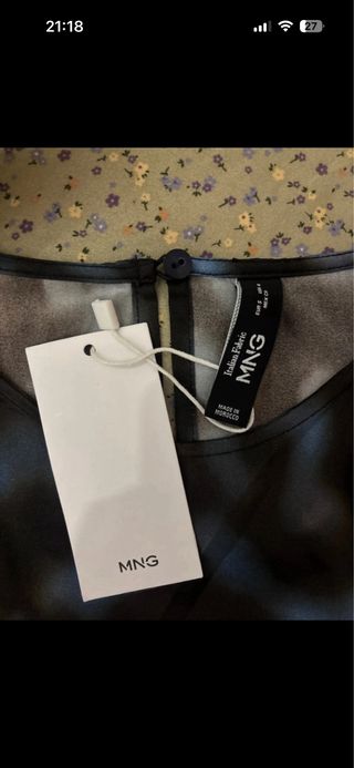 Vestido largo estampado talla s, sin estrenar.