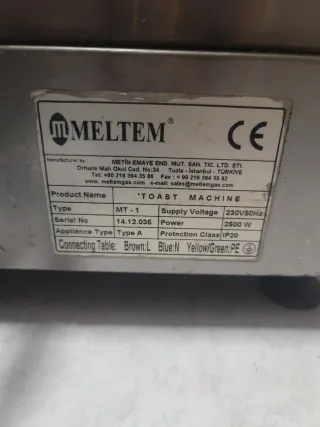 Plancha industrial MELTEM