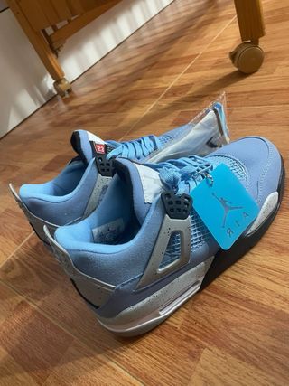 Air Jordan 4 Azul y Gris