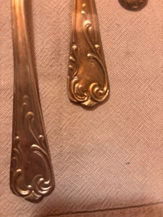 Antico servizio posate in metallo argentato