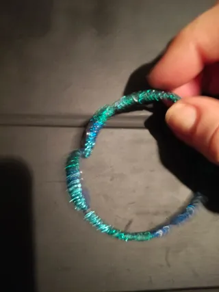 Pulsera vintage azul y verde