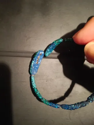 Pulsera vintage azul y verde