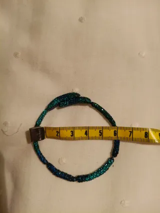 Pulsera vintage azul y verde