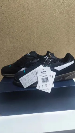 Zapatillas Reebok Hammer Street Negras y Turquesa