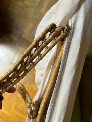 Cesta moisés mimbre con soporte