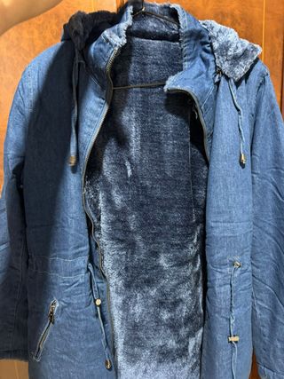 Chaqueta vaquera forrada de pelo talla M