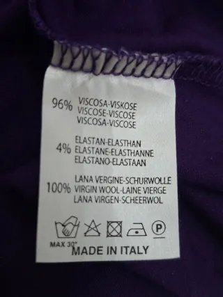 Le Tricot Perugia Tops M/38/10 Negro Morado Marrón