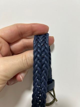 Cinturón trenzado azul