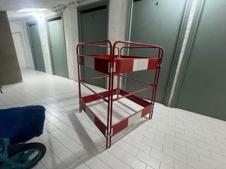 Valla metálica plegable de protección