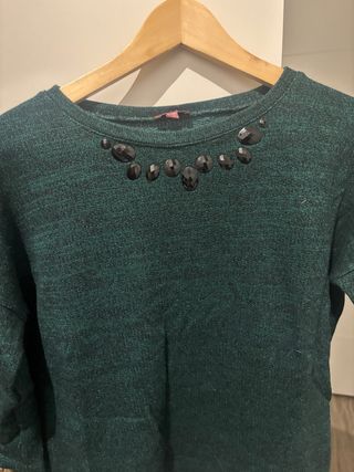 Jersey Trucco verde adornos Talla L
