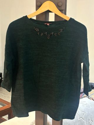 Jersey Trucco verde adornos Talla L