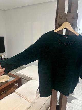 Jersey Trucco verde adornos Talla L