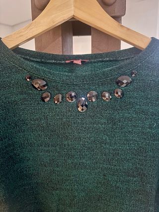 Jersey Trucco verde adornos Talla L