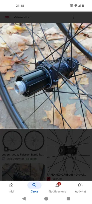 Ruote Gravel Fulcrum Rapid Red Carbon