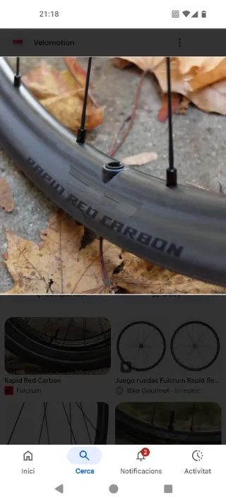 Ruote Gravel Fulcrum Rapid Red Carbon