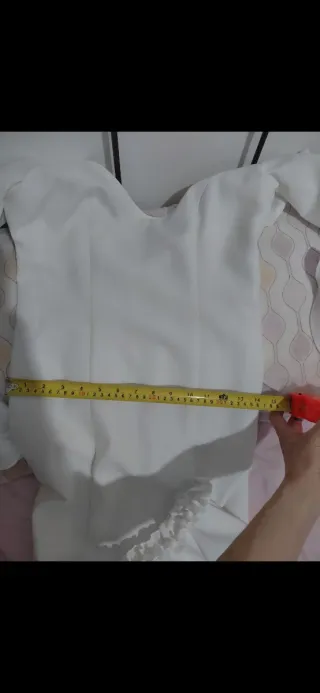 Traje Gitana Blanco Talla XS