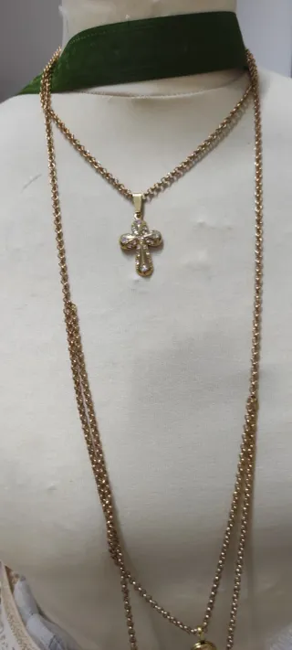 Collar Fallera Triple Oro