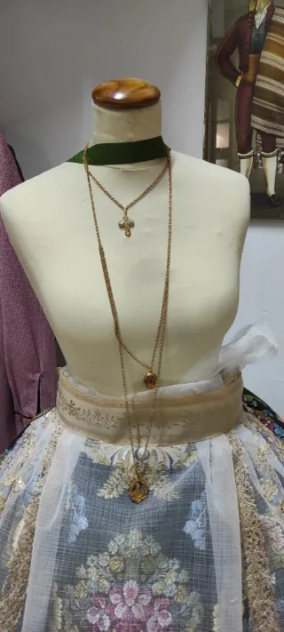 Collar Fallera Triple Oro