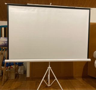Pantalla de proyección trípode desmontable. Ideal