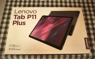 Tablet Lenovo Tab P11 Plus bianco e alluminio con Google Kids Space e Entertainment Space