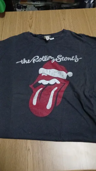 Camiseta Rolling Stones Logo Navidad