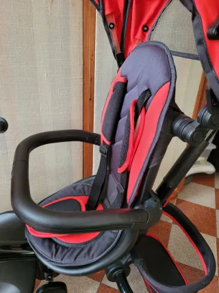 Passeggino Triciclo Pieghevole Colibrì Rosso