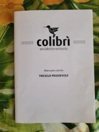 Passeggino Triciclo Pieghevole Colibrì Rosso