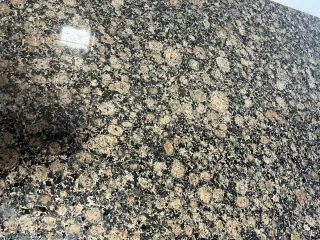 Mesa de cocina piedra y madera 142x80x80