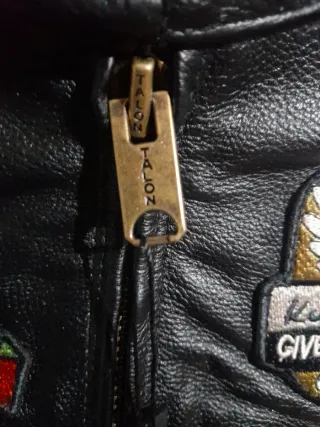 Chaqueta de cuero negra Talla S