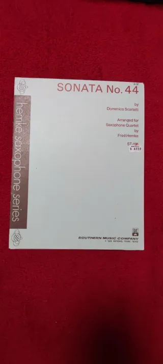 Sonata 44 per quartetto di sassofoni