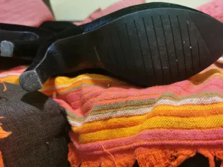 Botas altas terciopelo negro