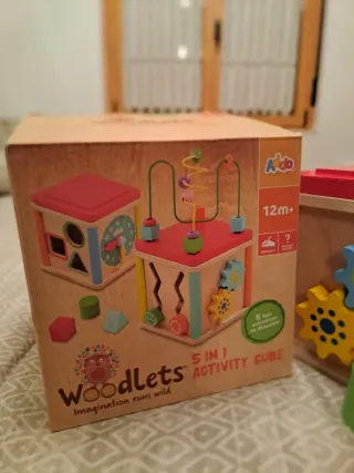 Cubo Actividades Bebe Woodlets +12 Meses