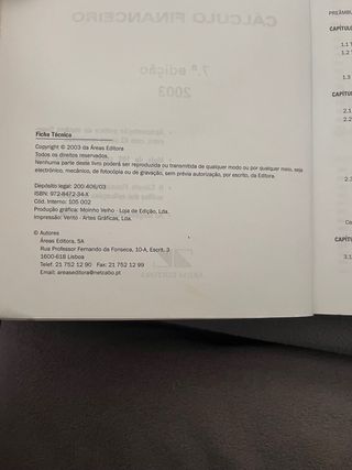 Livro "Elementos de Cálculo Financeiro" - 7.ª Ediç