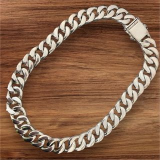 Cadena plata de ley cubanos maciza 17.8 mm