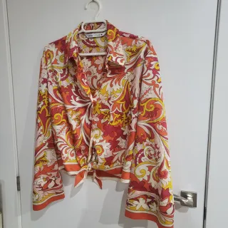 Camisa Zara Estampada Talla S