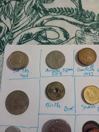 Colección de monedas antiguas