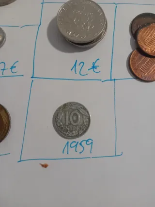 Colección de monedas antiguas