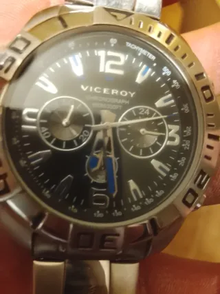 Reloj Viceroy Cronógrafo Negro y Plata