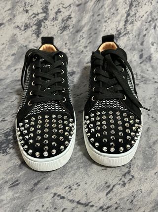 Scarpe Louboutin Uomo Nere e Argento