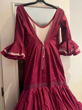 Traje de flamenca buganvilla