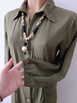 Dress vestido midi camisero Kleid kleet Robe jurk