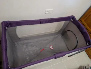 Cuna de viaje plegable con colchón