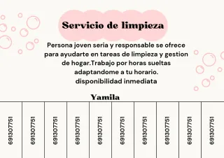 Servicio Limpieza por horas €
