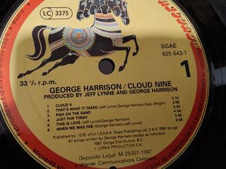 Vinilo George Harrison Cloud Nine